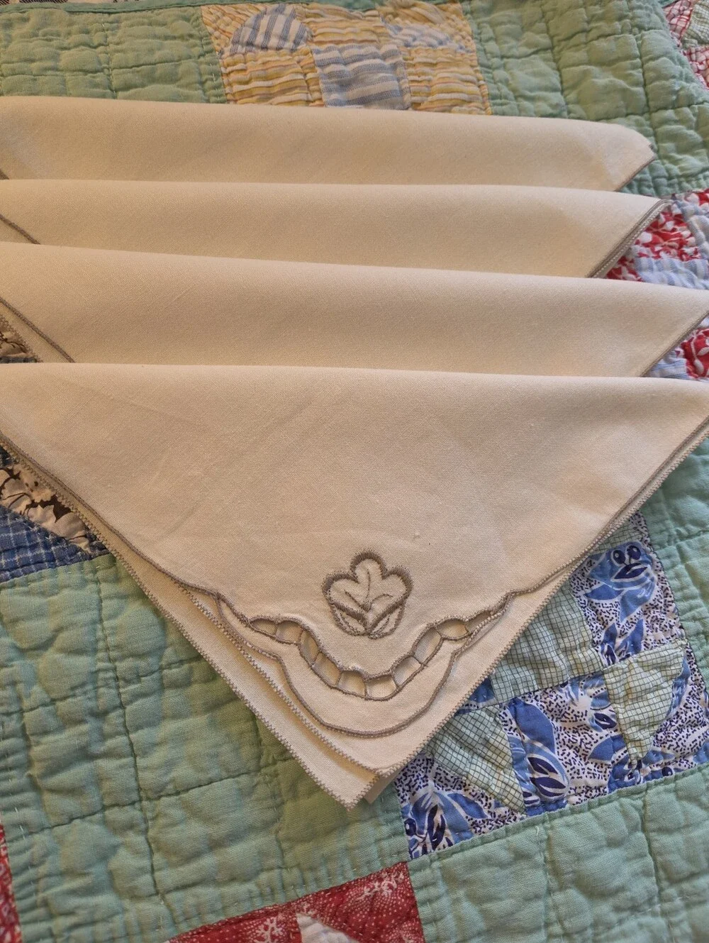 Vintage Linen Napkins Set Of (6) Dinner Cocktail Lunch
